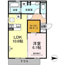 D-roomプエルトの物件間取画像